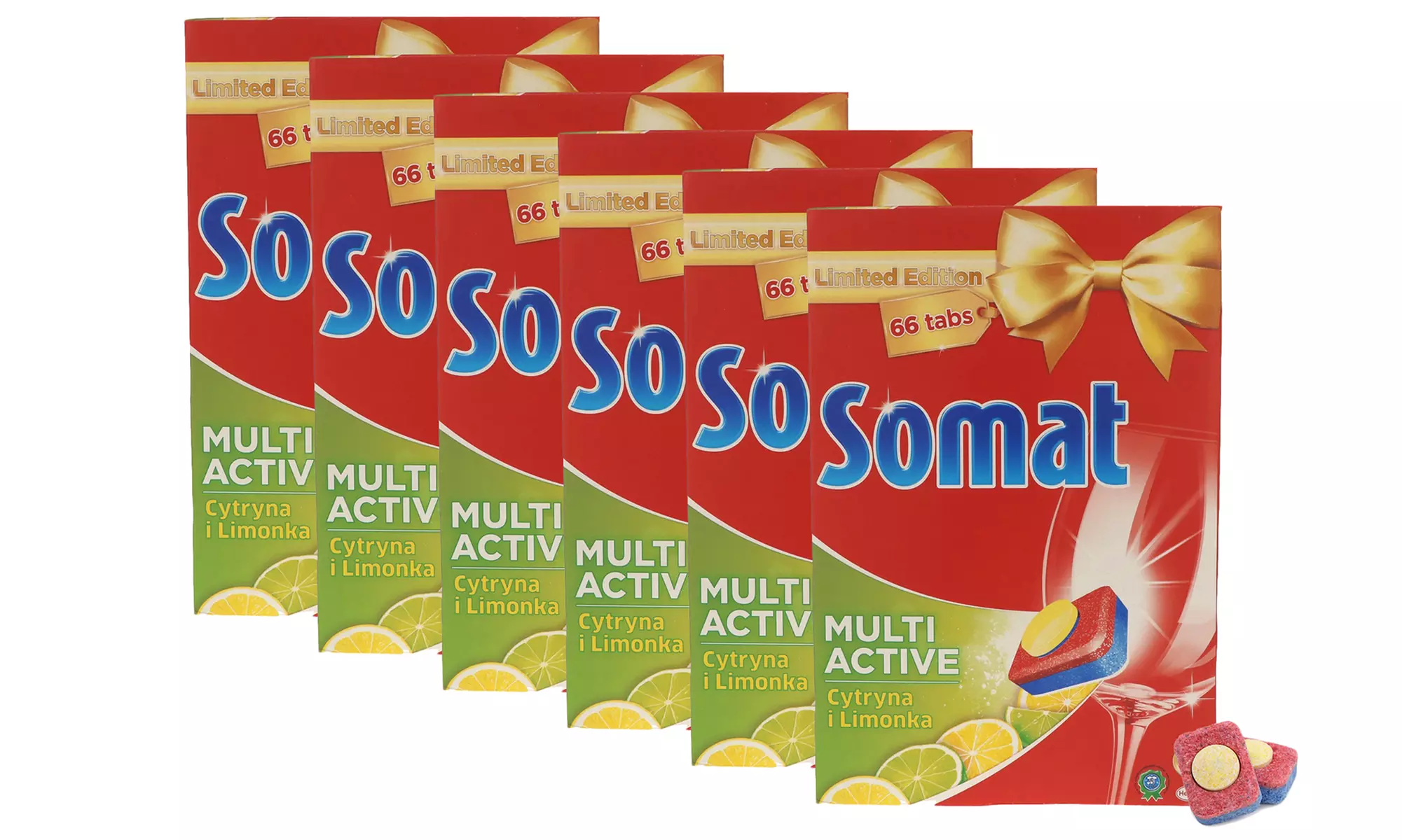 Lot de 396 tablettes Gold Multi Active citron Somat pour lave-vaisselle - Primary Image