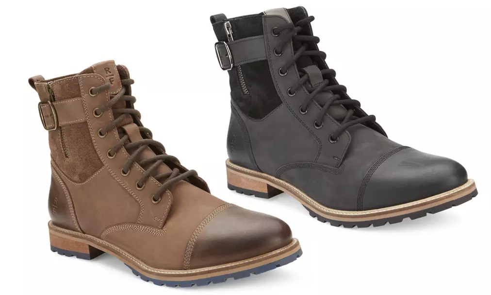 Reserved Men's Kenton Leather High-Top Boot - Primary Image