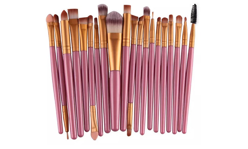 Image 9: 20-Piece Make-Up Brush Set