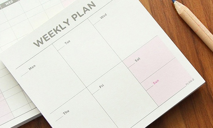 Image 8: Four Weekly Check or Planner List Pads