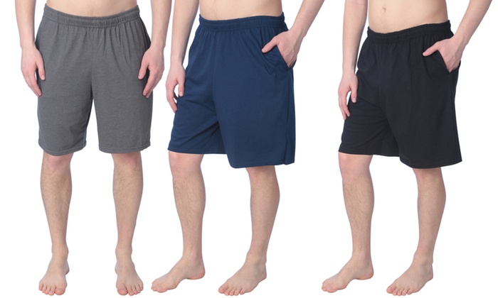 Fruit of the Loom Men's Cotton Sleep Shorts with Pockets (2-Pack) | Groupon