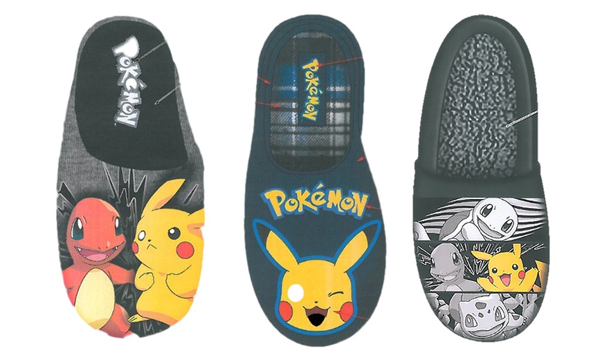 Image 1: Pokemon Men's Slippers