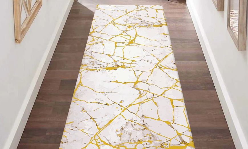 Image 13: Tapis de salon effet marbre