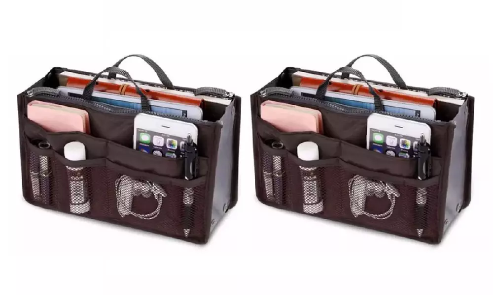 1 o 2 borse organizer da viaggio per cosmetici