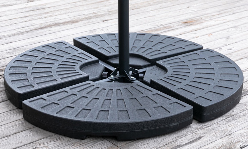 Image 24: 3M Cantilever Parasol with Base 