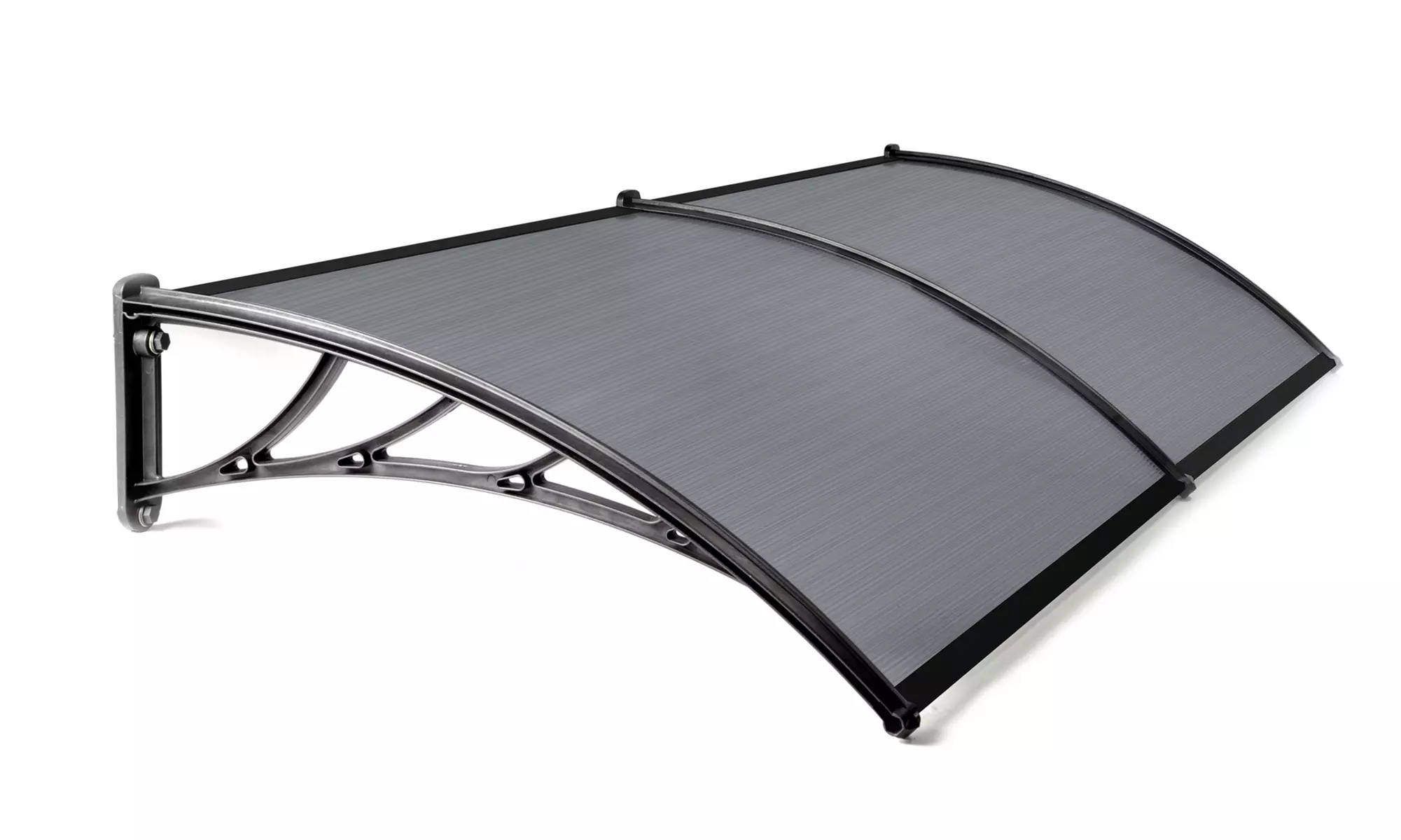 Marquise de porte transparente teintée, plusieurs dimensions - Second Medium