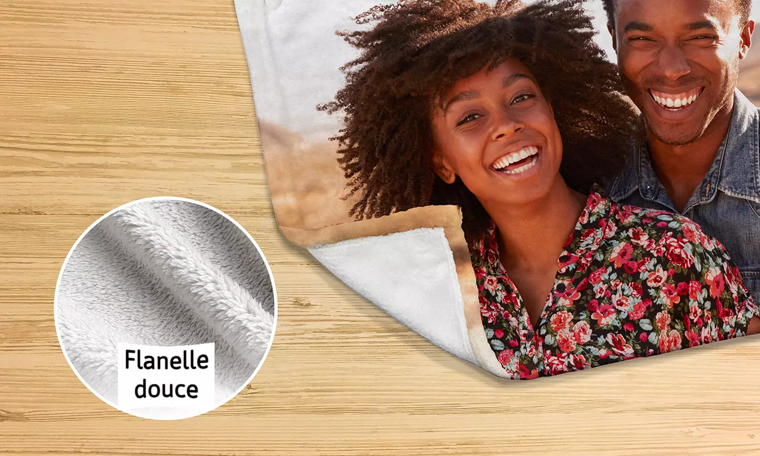 Couverture polaire à personnaliser, dimension au choix, sur Printerpix