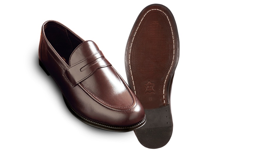 Image 2: Penny Loafer Men's Leather Shoes