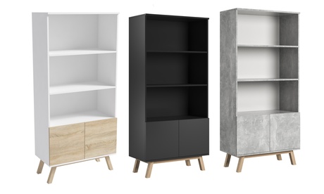 Bibliothèque style scandinave, livraison offerte