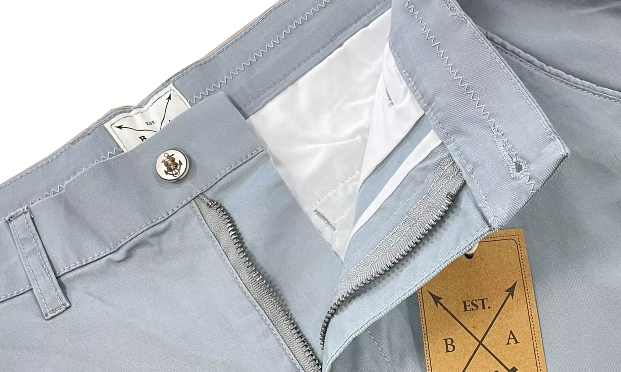 Blu Apparel Men's Cotton Stretch Chino Shorts