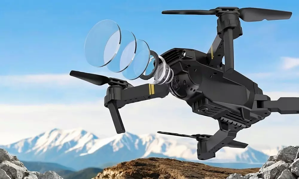 Mini dron potente y portátil en color negro
