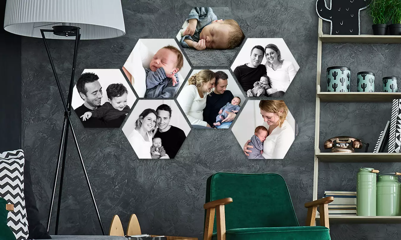 Muchopix hexagone, taille au choix, sur Hellodeco