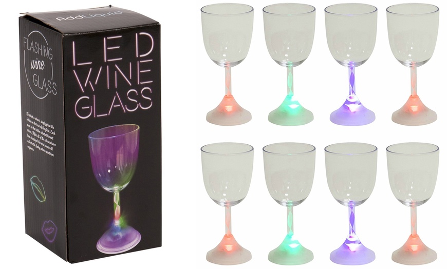 Image 1: Colour Changing LED Wine Glasses