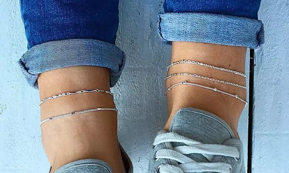 1 ou 2 ensembles de 5 bracelets de cheville bohèmes