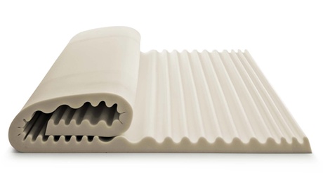 Topper in memory foam a 7 zone, con profilo ondulato e Made in Italy, disponibile in varie misure