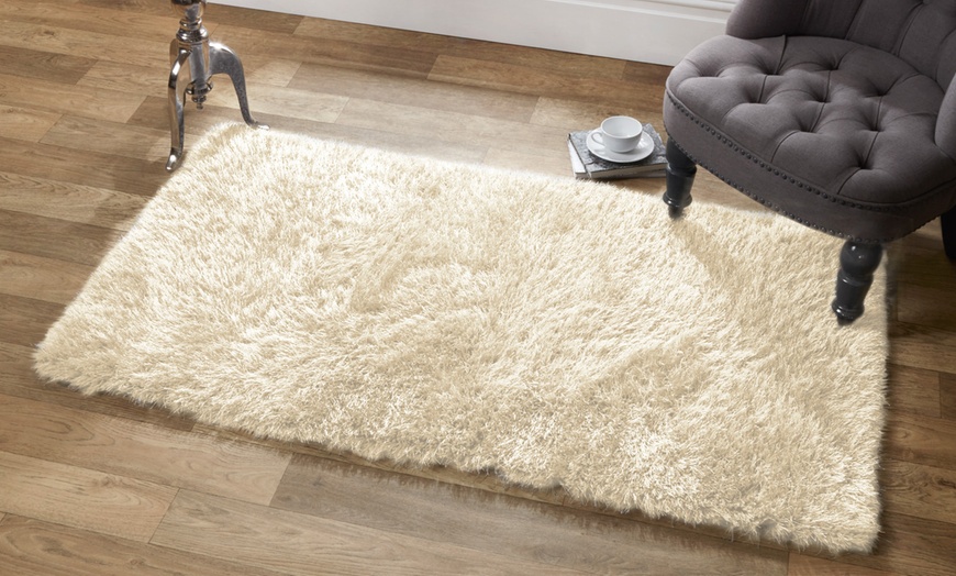 Image 11: Vienna Shimmer Shaggy Rug