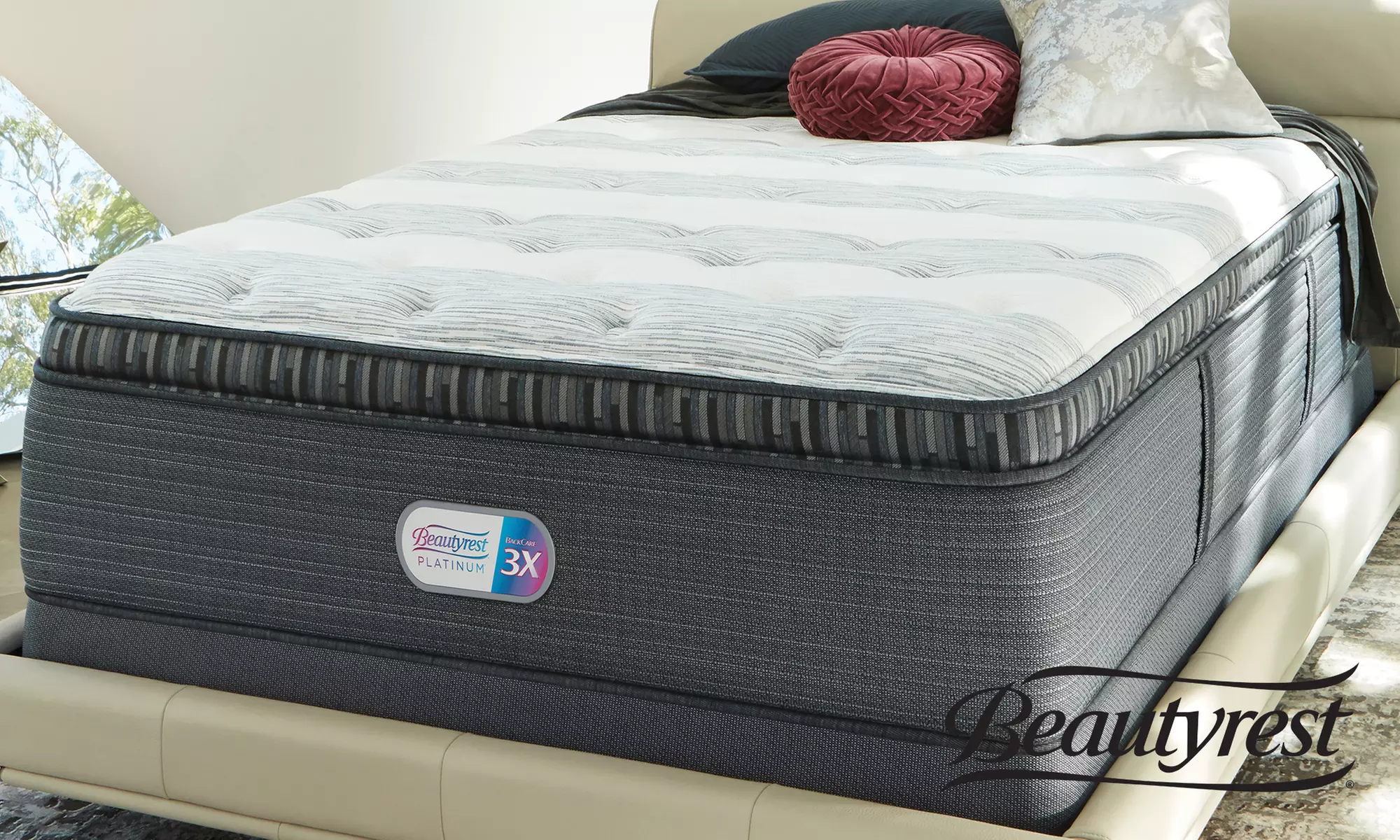Beautyrest Platinum 16" Pillowtop Mattress. Free White Glove Delivery. - Primary Image