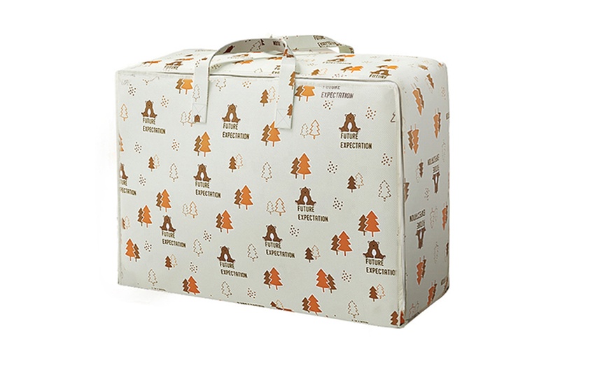 Image 2: One or Two Spacious Patterned Storage Bag