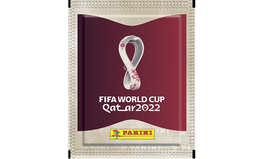 Image 4: 100-Pack of Panini World Cup 2022 Stickers with Optional Starter Pack
