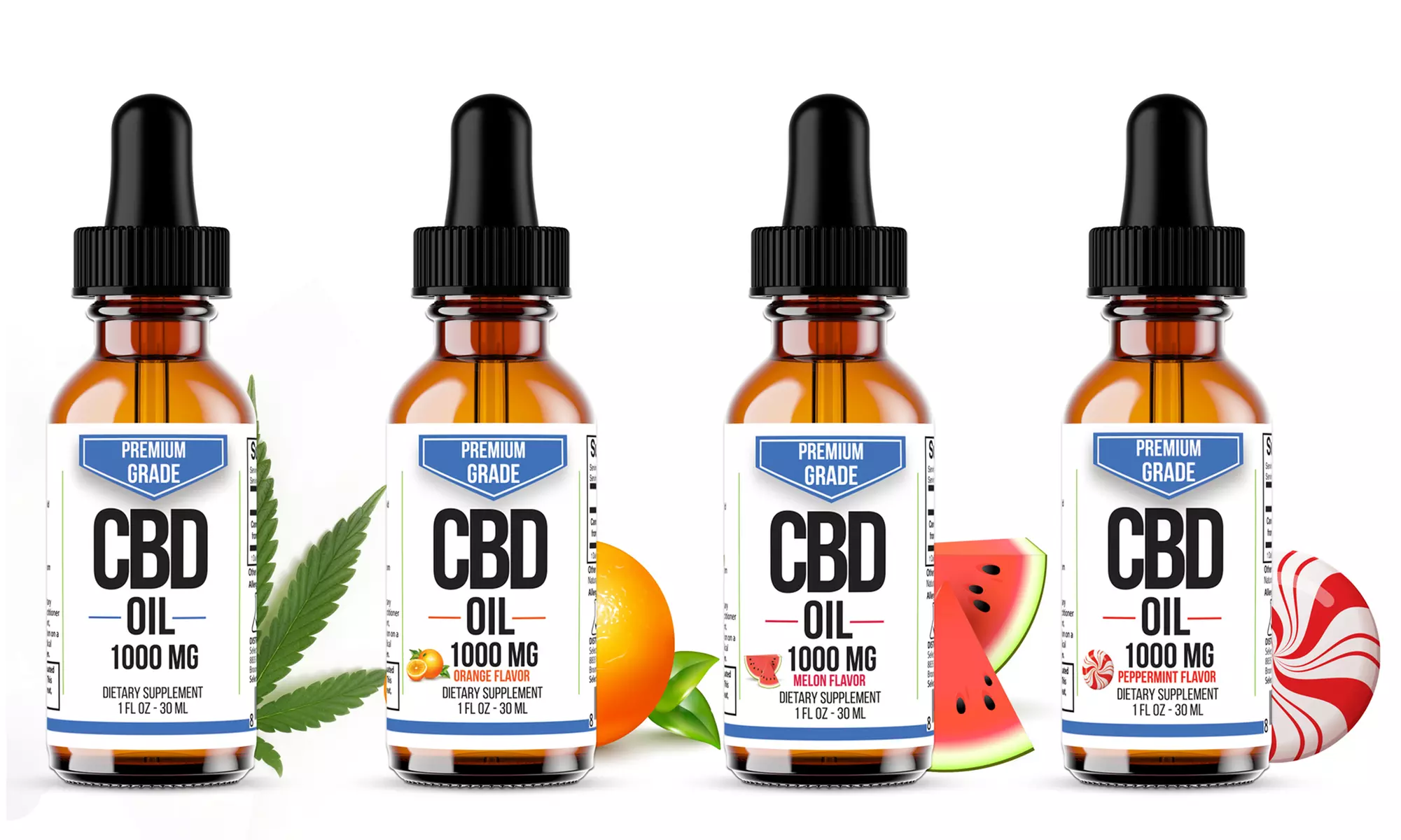 Premium CBD Oil from Select Organics, Various Flavors (500mg-3000mg) - Primary Image