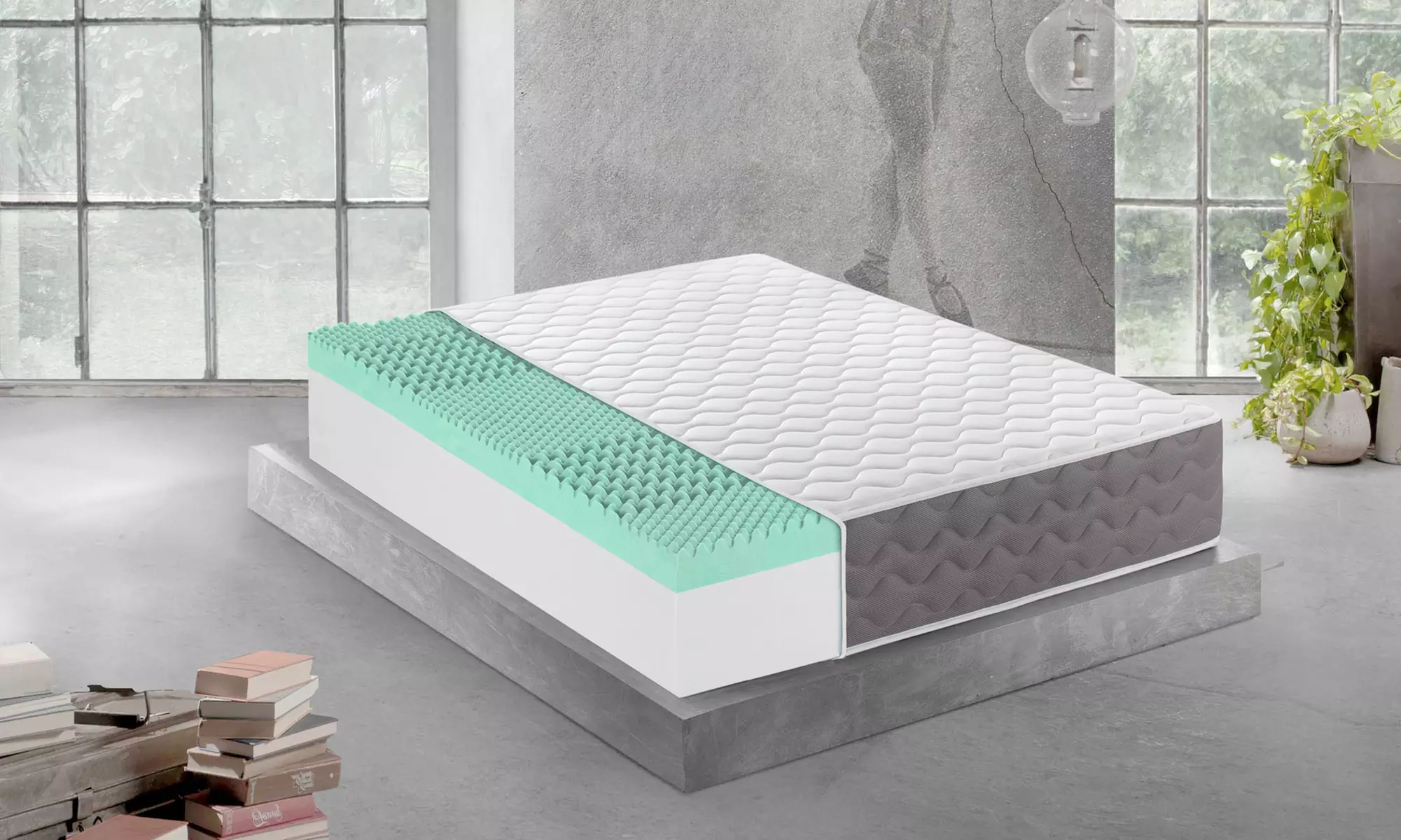 Orthopädische Memory-Schaum-Matratze MED. 7.1 in der Größe nach Wahl - Primary Image