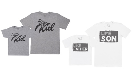 Ensemble t-shirts père et enfant