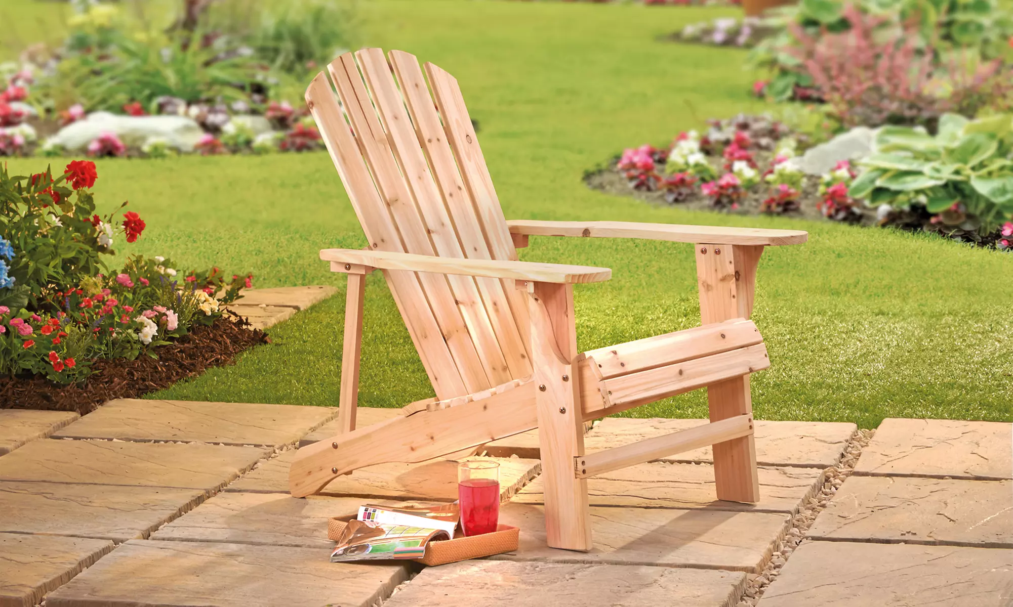 One or Two Wooden Adirondack Garden Chairs - Primary Image