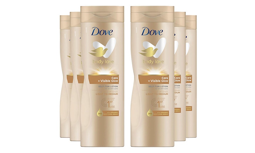 Image 5: Three- or Six-Pack of Dove Body lotions 400ml