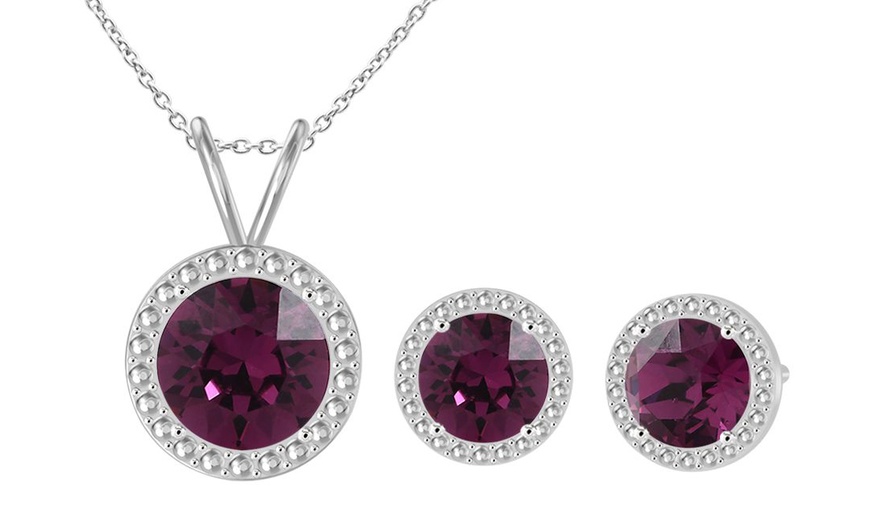 Image 26: Birthstone Set with Austrian Crystals