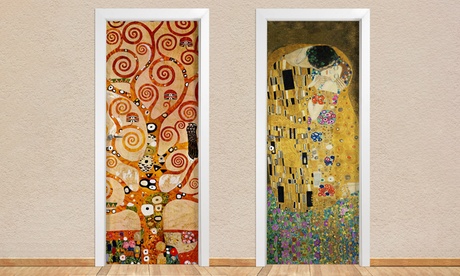 Adesivi decorativi per porte disponibili in 2 misure e 4 fantasie