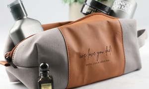 Personalised Mens Toiletries Bag