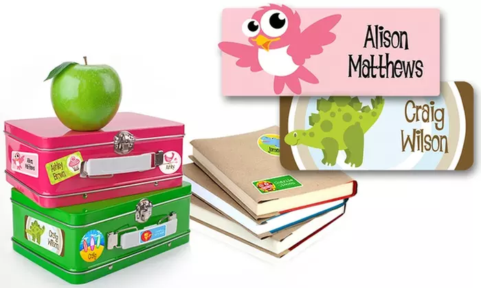 One or Two Personalized Children's or Holiday Gift Name Label 42-Packs from Dinkleboo (Up to 77% Off)  - Primary Image