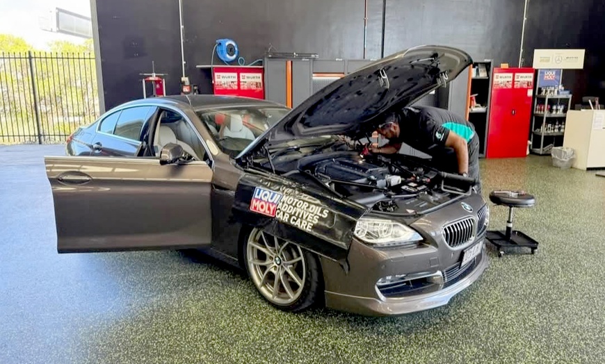 Image 1: Car Service or Wheel Alignment Front and Rear w/ or w/o Tyre Rotation at AKAAL Auto Care (Up to 40% Off)