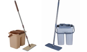 Cenocco Flat Mop and Bucket Broom