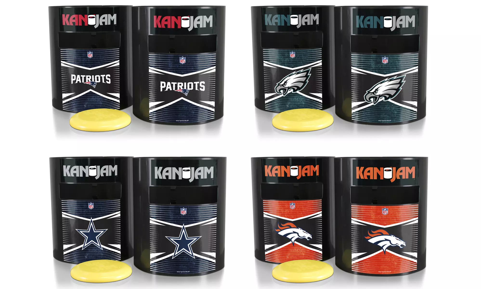 Wild Sports NFL Kan Jam 3-Piece Set (Frisbee & 2 Goals Included; 20”x11.88”x9”) - Primary Image