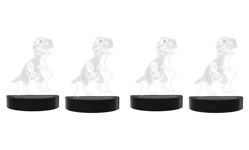 Image 7: Two, Four or Eight Solar Dinosaur LED Lights