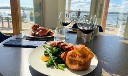 For Two: 2 Course Sunday Lunch with a glass of wine - FJB Harbour Heights Hotel 