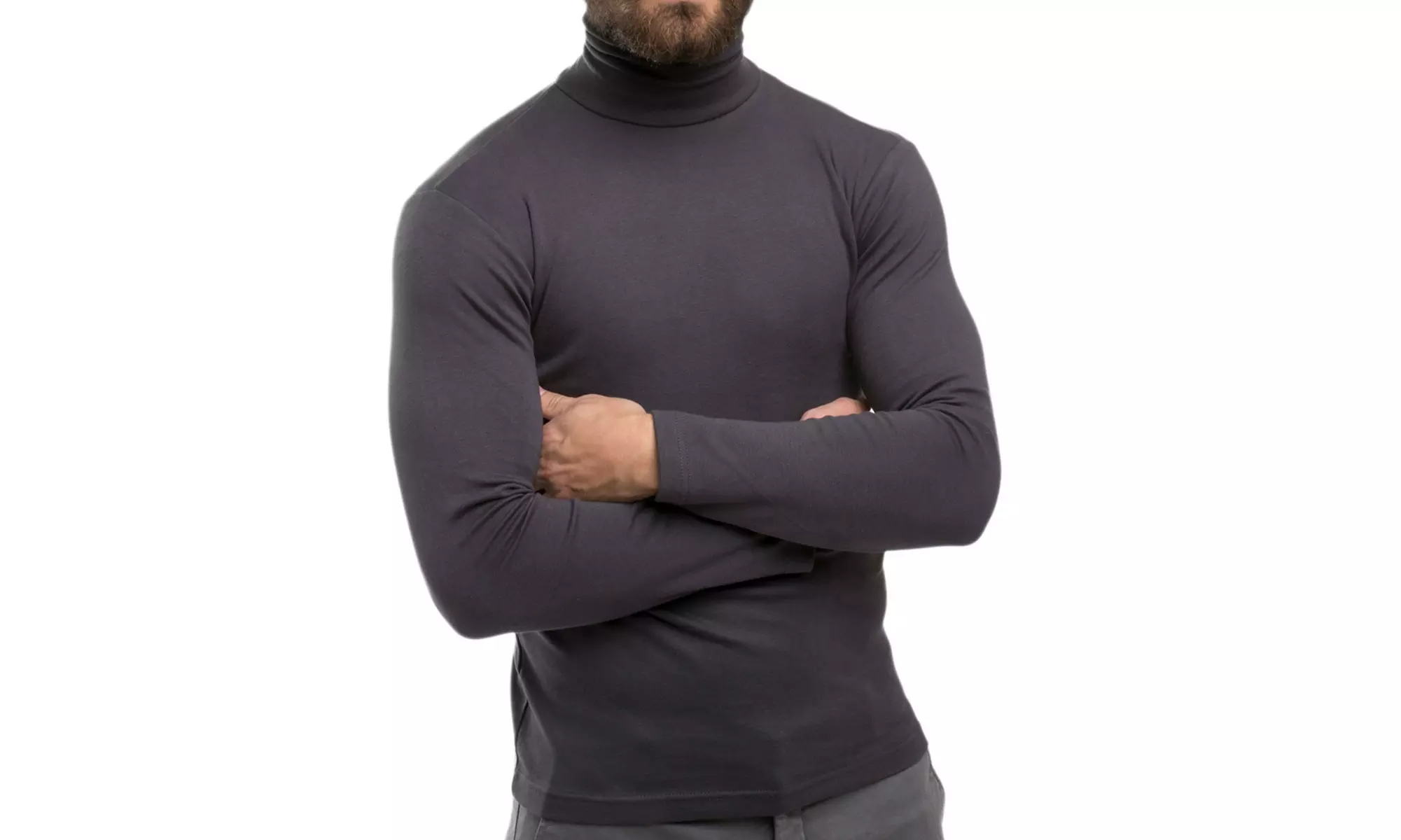 4er- oder 5er-Set Rollkragenpullover für Herren
