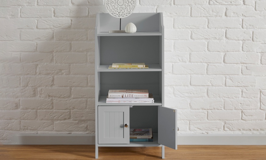 Image 2: Two-Door Bathroom Storage Cabinet