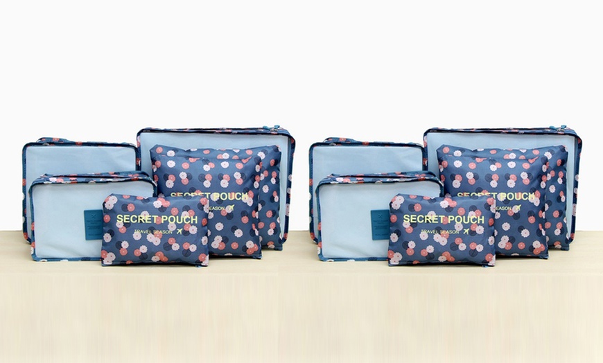 Image 4: One or Two Six-Piece Luggage Organiser Sets