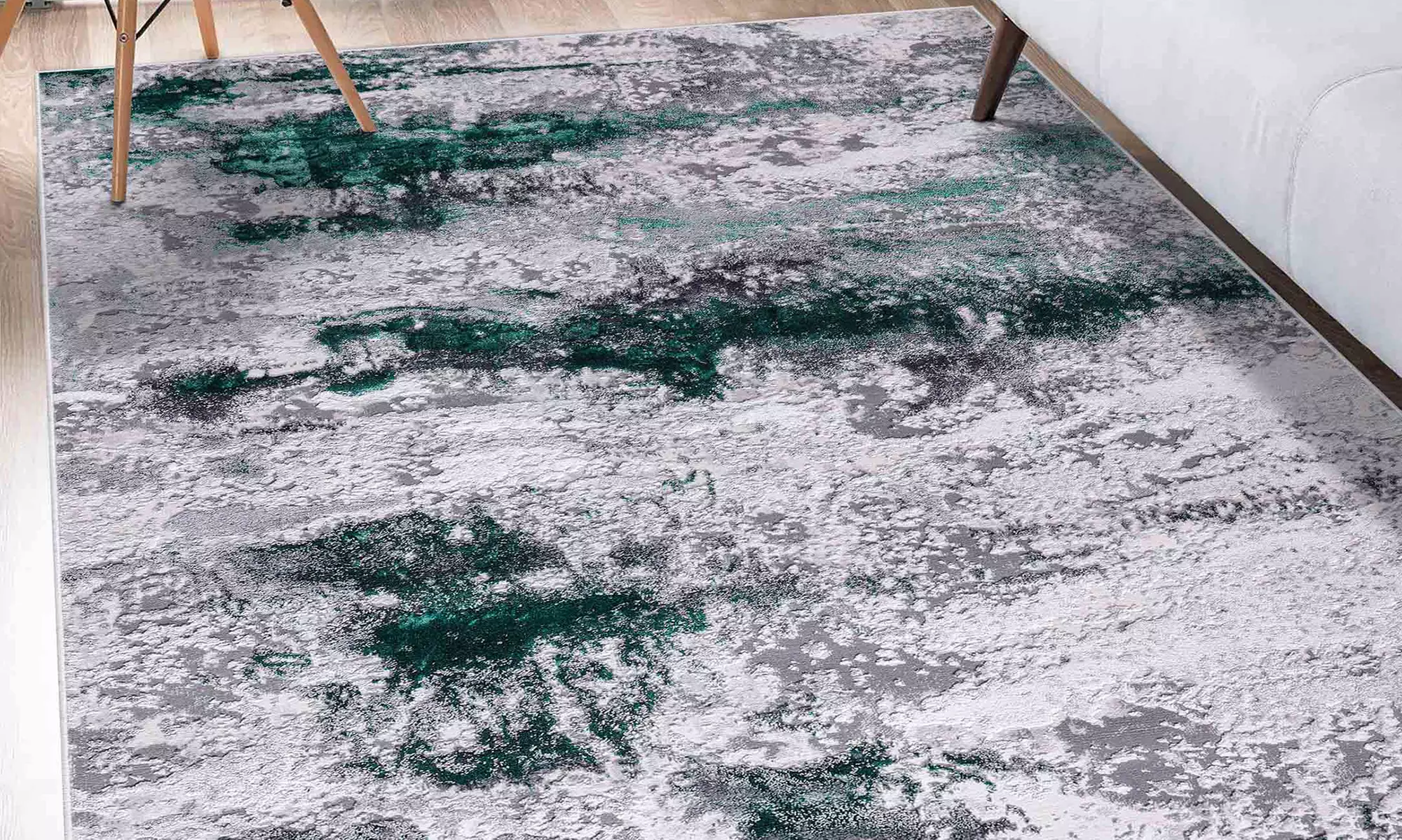 Modern Abstract Emperor Contemporary Thick Rug