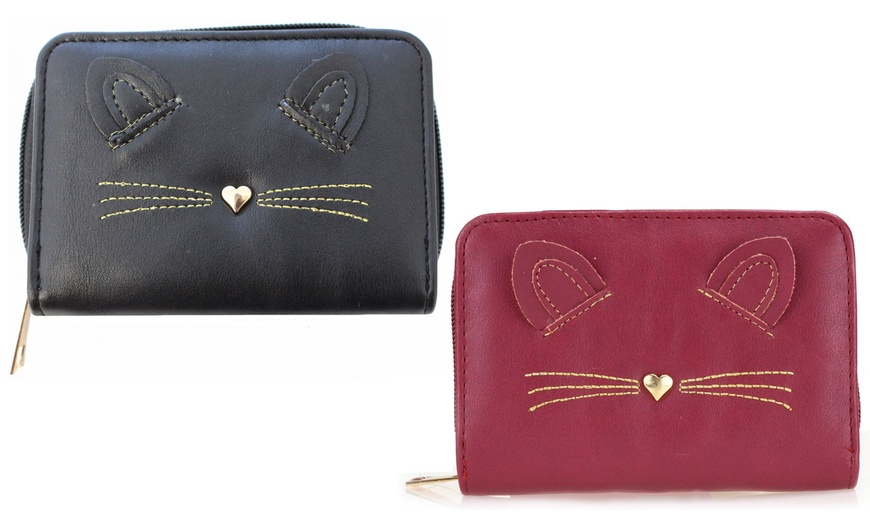 Image 8: Multi-Compartment Cat Wallet