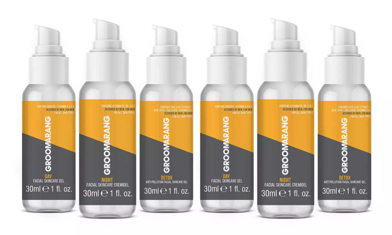 Three-Pack Groomarang Skincare Gift Sets for Men