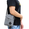 Image 8: Men's Oxford Crossbody Shoulder Bag with Adjustable Strap