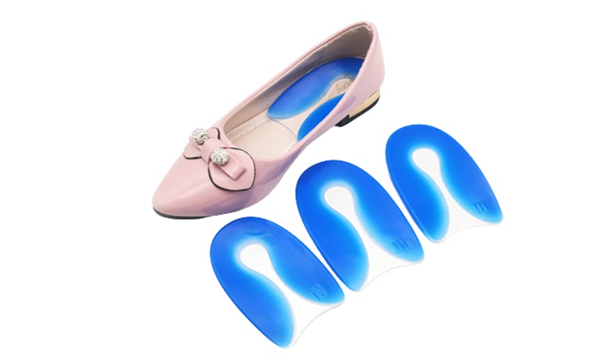 Image 3: Silicone Gel U-Shaped Insoles