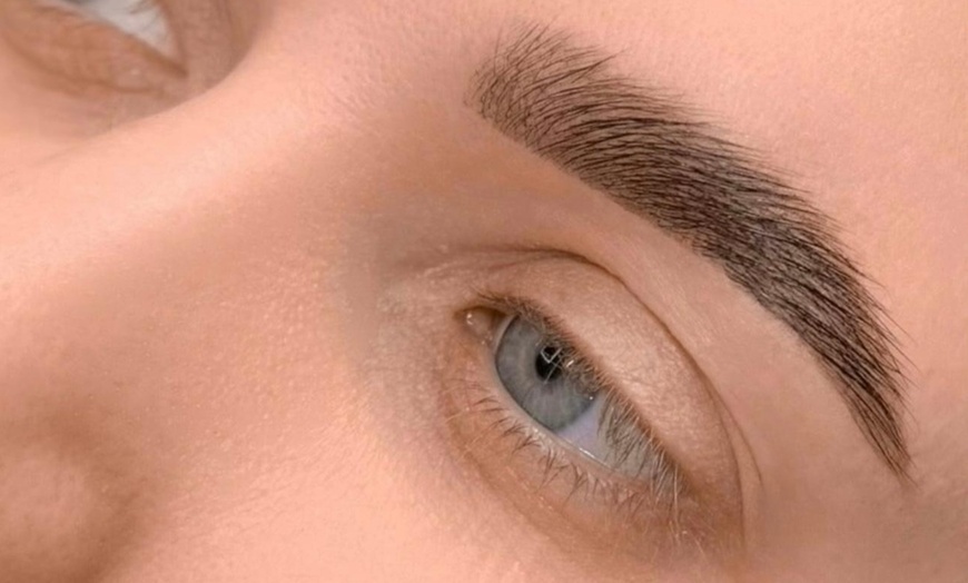 Image 7: Powder brows of microblading