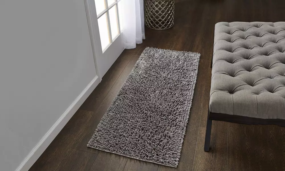 Gala 2-Tone Chenille Microfiber Bath Rug. Multiple sizes and Options. - Primary Image