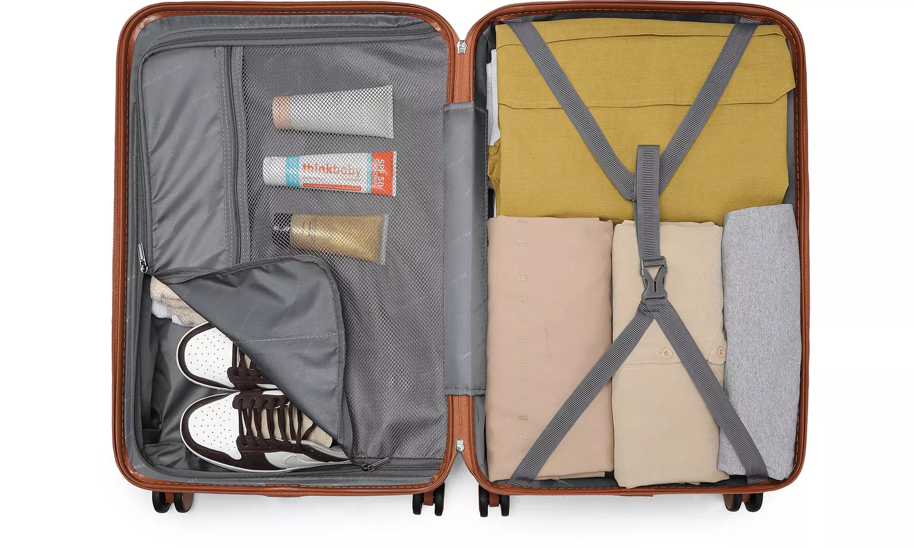 Set van 1, 2 of 4 koffers inclusief reistassen