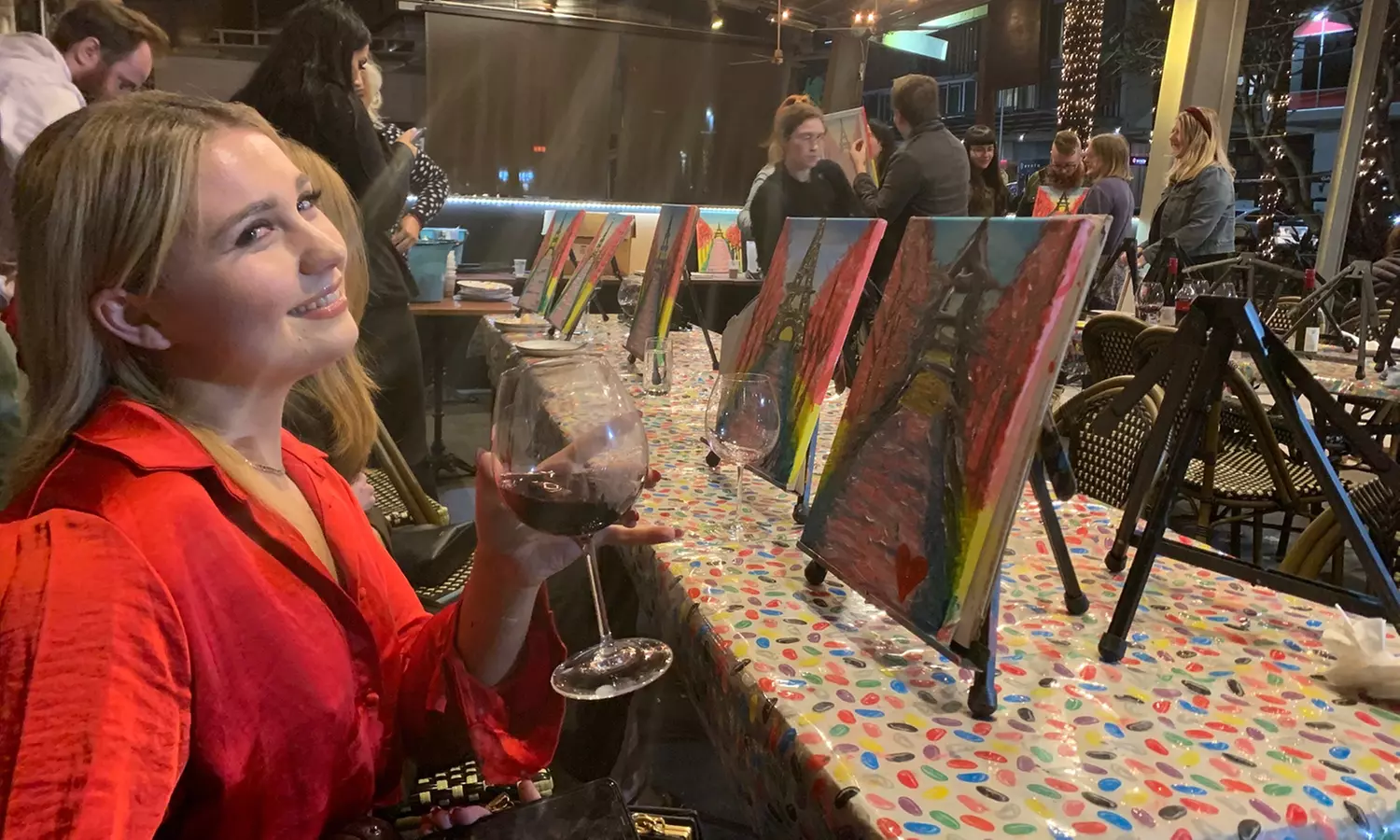 Paint and Sip Session