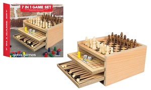 Benross 7 In 1 Wooden Game Set